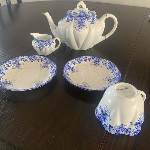 Vintage Dainty Blue Shelley Tea Set - Picture 5 of 5